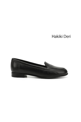 Gönderi(R) Gönderi R Siyah Hakiki Deri Babet Siyah