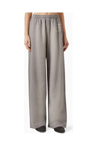 Acne Studios Sweatpants - Pamuklu Polar - Organik Pamuk - Rahat Kesim - Yan Cepler İle Gri