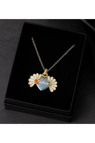 Bk Gift Kişiye Özel Kirpi Ayıcık & Kupa & Mum & Papatya Kolye & Ahşap Not Tutacağı Hediye Seti, Arkadaşa Hediye