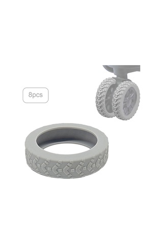 Homyl 8 Parça Bagaj Bavul Tekerlek Kapağı Ağır Açık-gri Açık Gri