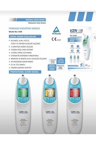 Vzn Kulak Ve Alından Ateş Ölçer Kızılötesi Termometre