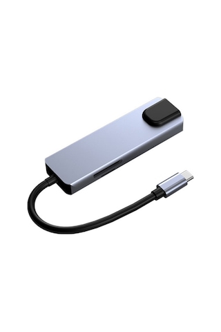 Skycity 6'lı Usb-c Hub: 4k Hdmı, 87w Pd Şarj, Usb 3.0, Rj45 Ağ, Sd/tf Kart Okuyucu - Alüminyum Gövde