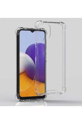 Galaxy M32 Kılıf Zore Nitro Anti Shock Silikon Renksiz