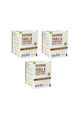 Kuyruk Yağı Masaj Kremi 210 Ml X3 Adet, Esila