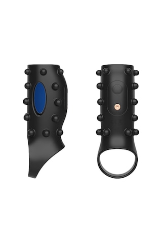 Carmine G Noktası Uyarıcılı Tırtıklı Titreşimli Modlu Penis Kılıfı