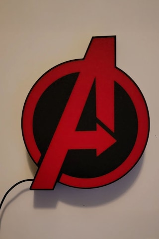Avengers Tasarımlı Gece Lambası Çok Renkli