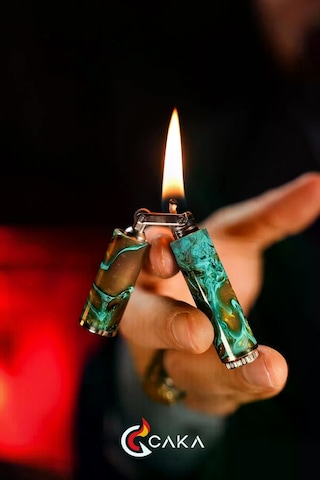 Caka Lighter Odkka Turquiose Benzinli Çakmak - Ckl-071