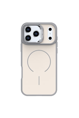 Apple Uyumlu iPhone 17 Pro Max Flexa Magsafe Kapak Şeffaf Darbe Emici İnce Premium Kılıf Beyaz