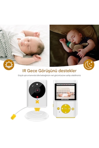 Bebek Dadı Güvenlik Kamerası İki Yönlü Konuşma Sıcaklık İzleme