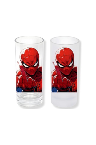 Spider Man Buzlu Ya Da Buzsuz Seçenekleriyle Rakı Bardağı