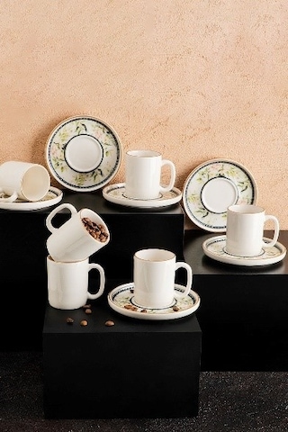 Neva N3211 Güldünya 6 Kişilik Kahve Fincan Seti