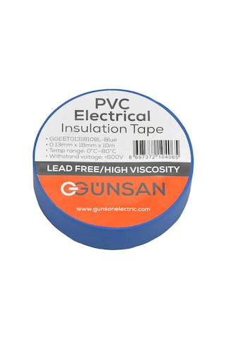 Valta 0.13mmx18mmx10m Elekrik İzolasyon Bandı Mavi