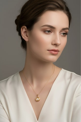 Olympia 6 Mm İnci Kolye Sarı