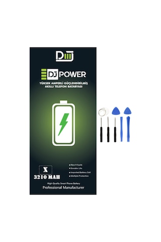 Apple Uyumlu iPhone X 3210 mAh Yüksek Amperli Batarya Pil Apple Uyumlu iPhone X 3210 mAh Yüksek Amperli Batarya Pil