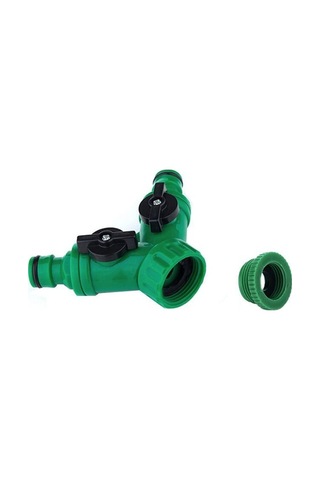 Besthome1 Plastik Bahçe Musluk Çevirici: 2 Çıkışlı Valfli, Ev/bahçe Bağlantısı, Don/kırılma Dayanıklı Abs Mavi Mavi