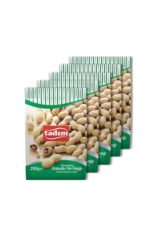 Tadım Kabuklu Yer Fıstığı 250 Gr X 5 Adet 250 G