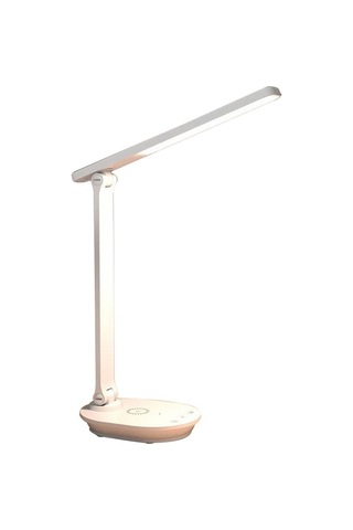Cbtx Tb-88swk Kısılabilir Dokunmatik Led Masa Lambası, Kablosuz Telefon Şarj Cihazı, Usb İle Güçlendirilmiş Çalışma Işığı - Beyaz