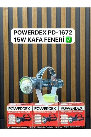Powerdex Pd-1672 Professional Kafa Feneri Siyah