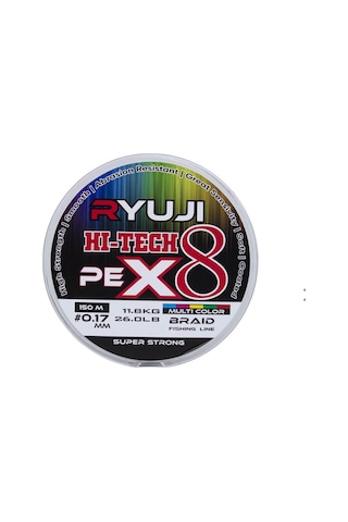 Ryuji Hi-tech X8 150m 0.10 Mm Multi Color İp Misina