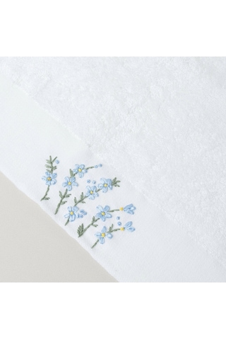 Linens Lunel Bambu 50x85 Cm Yüz Havlusu Beyaz Beyaz