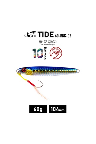 Jig, Zoka, Suni Yem, Glow Uv Metal Jig, 60gr 10cm Jıgto Tide 60