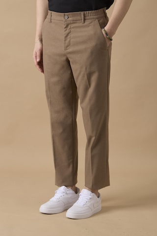 Braccas Erkek Beli Lastikli Vizon Chino Pantolon Vizon