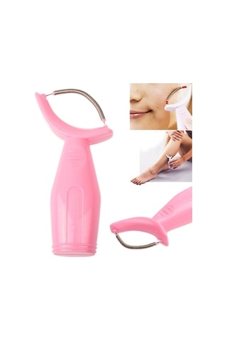 Plastik Yüz Silindiri Tüy Alma Yaylı Yüz El Tipi İplik Güzellik Epilatörü Aleti