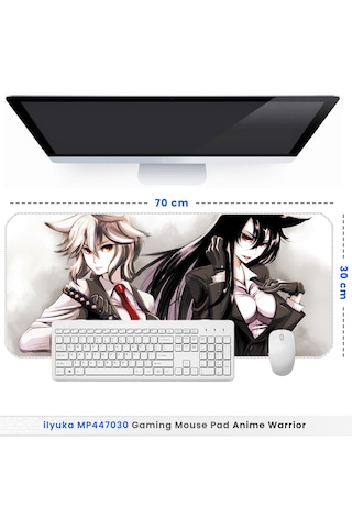 İlyuka Mousepad 70x30cm Büyük Boy Xl Mp447030 Anime Warrior