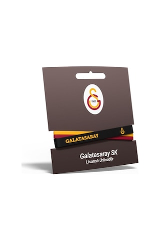 Galatasaray 3'lü Silikon Çocuk Bileklik Ahşap Kutulu 001