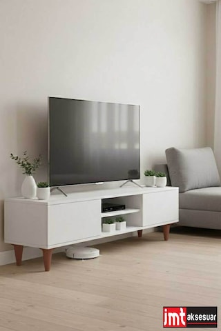 Aspen 15 Cm Ceviz 8'li Set Koltuk Baza Dolap Tv Ünitesi Yatak Odası Konsol Ayağı Ceviz