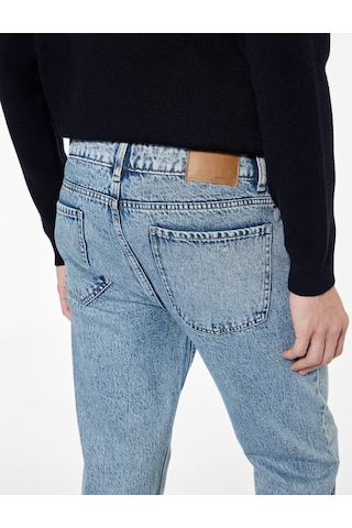 Koton Pamuklu Cepli Tapered Fit Jean Pantolon - Tapered Fit Joe Jeans Açık İndigo 6wam40055nd Açık İndigo