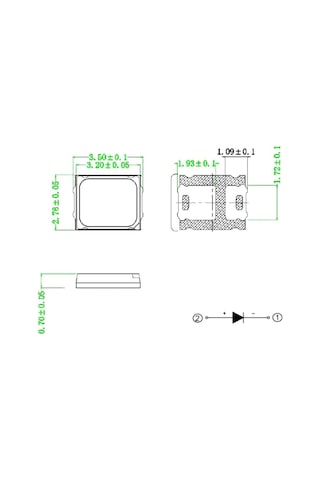 3V 150Ma Smd Led 2835 50 Adet