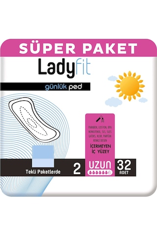 Ladyfit Günlük Ped Uzun 32'li