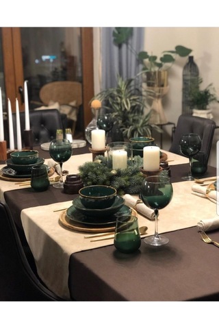 Ham Keten Krem Runner 140X43 CM