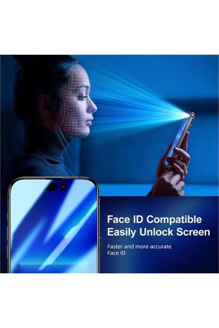Apple Uyumlu iPhone 14 Pro Full Kaplayan Hd Temperli Cam Ekran Koruyucu