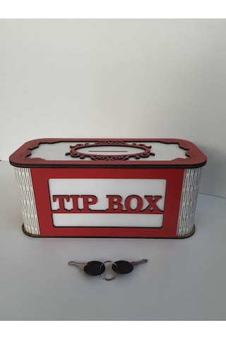 Karakoç Eğitim Araçları Tip Box Bahşiş Tip Kutusu Ahşap Kumbara Anahtarlı Kilitli Bahşiş Için Kutu