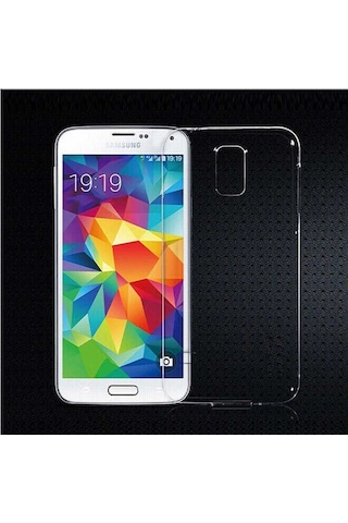 Zore Galaxy Uyumlu S5 İ9600 Kılıf Süper Silikon Kapak - Renksiz Renksiz
