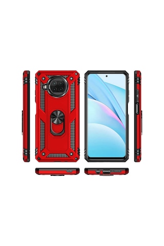 Xiaomi Mi 10T Lite 5G Kilif Yüzüklü Zirh Tank Vega 486332365
