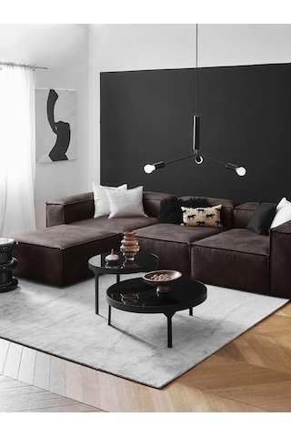 Nex 4 Modül Modüler L Köşe Koltuk Takımı Acı Kahve