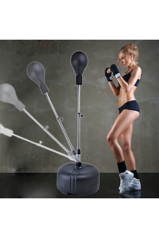 Leyaton Punching Ball 120cm - 156cm Yükseklik Ayarlı Lyt 128k Kırmızı Çok Renkli