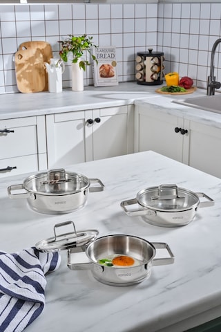 Karaca Valora 6 Parça Çelik Sahan Seti