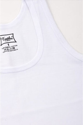 6'Lı Tutku Çocuk Erkek Garson Boy Ribana Atlet (13-14 Yaş)Tec0125 Beyaz