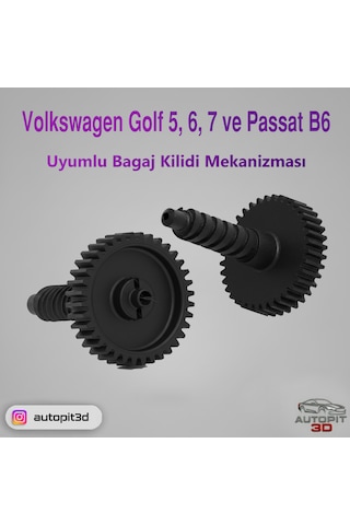 Volkswagen Golf 5 / Golf 6 / Golf 7 / Passat B6 Uyumlu Bagaj Kilidi Mekanizması Volkswagen Golf 5