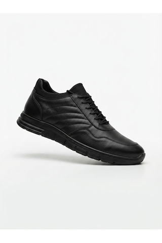 Growish Gd0129 Hakiki Floter Deri Büyük Numara Bilekten Streçli Kolay Giyim Numara Kaydırmaz Güçlü Taban Ekonomik Siyah Günlük Sneaker Erkek Ayakkabı Siyah5