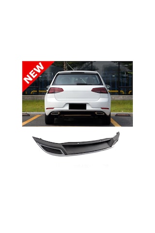 Volkswagen Golf 7 Arka Tampon Difüzörü 7.5 Model Çift Çıkış