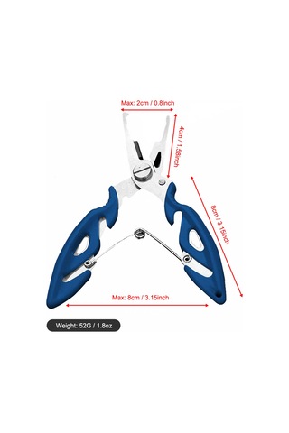 Dianziye Tek Elle Kullanılabilir Paslanmaz Çelik Balıkçılık Pensesi Seti - Kaymaz Eldivenli Üç Parça Balık Avı Ekipmanı
