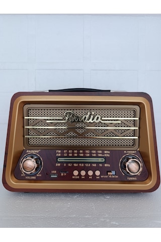 Bluetooth Hoparlör Fm Radyo Usb Tf Aux Ses Bombası Müzik Çalar Mp3 Çalar - Kırmızı- Tek Ebat