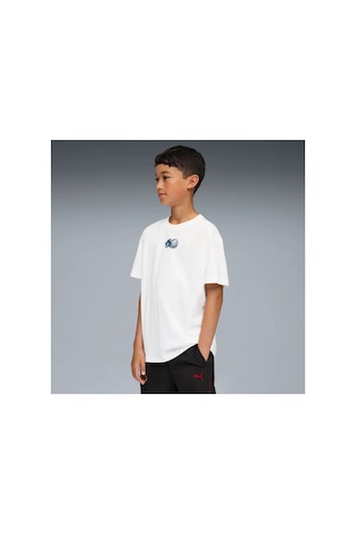 Puma X Sonic Relaxed Graphic 15-16 Yaş 176 Beyaz Tişört Beyaz Beyaz