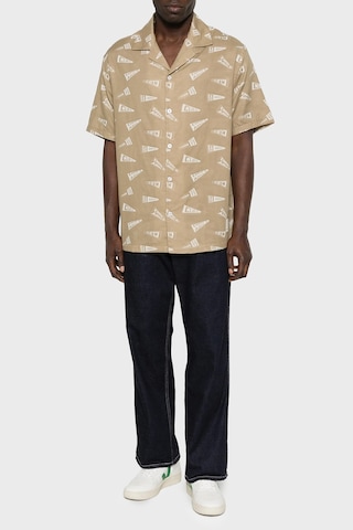 Emporio Armani Erkek Gömlek Em001084 Af22078 F1187 Koyu Bej