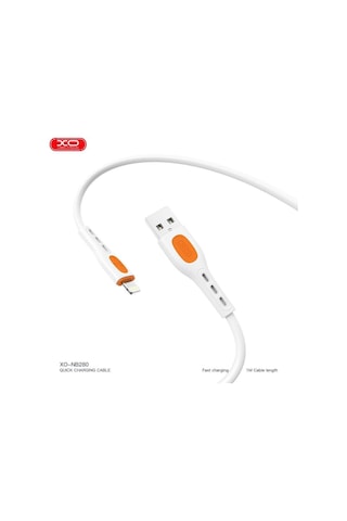 Nb280 3a Q.c Hızlı Fast Destekli Usb-a To Lightning Dayanıklı Silikon Data Şarj Kablosu